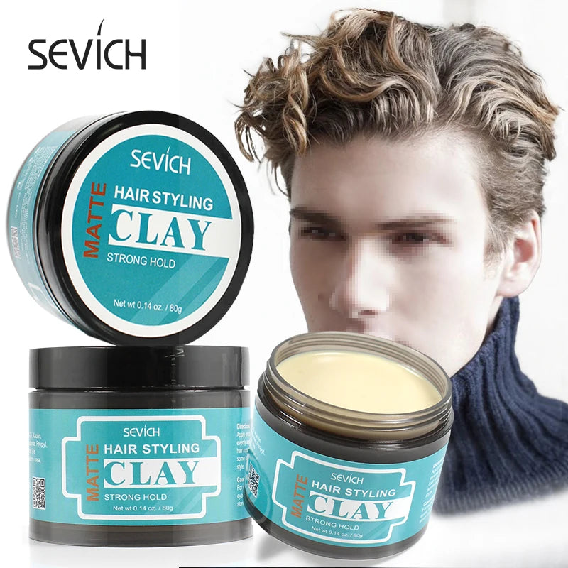 Sevich 80g – Pomada Modeladora em Argila para Homens – Fixação Forte – Acabamento Matte – Creme Modelador e Cera Refrescante