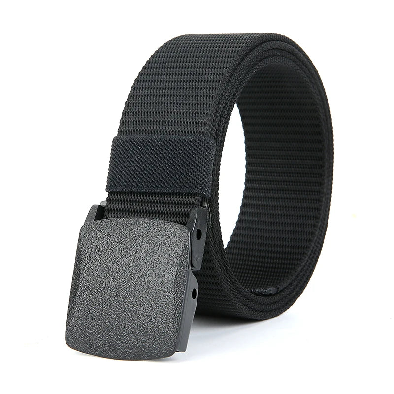 Cinto Tático Masculino de Alta Qualidade: Nylon com Fivela Automática, Multifuncional