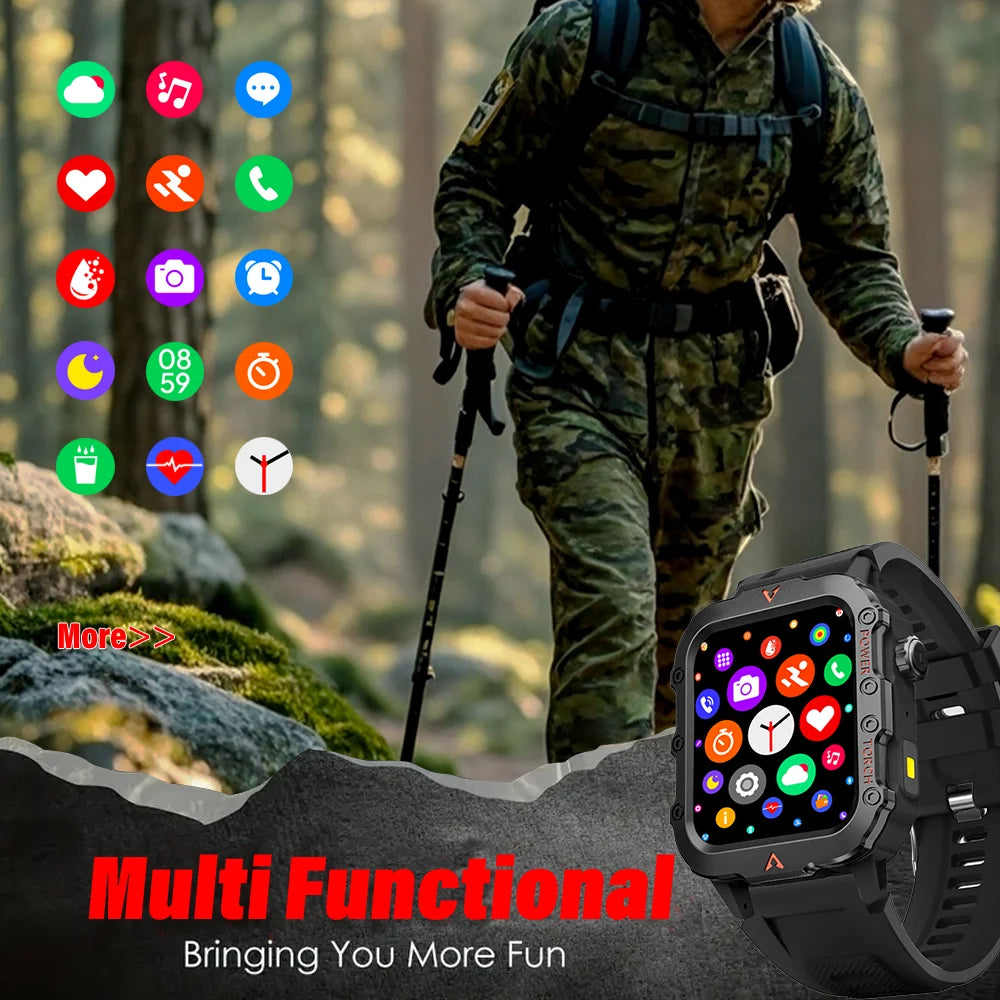 Smartwatch LAXASFIT Q11 GPS, Chamadas, Câmera e Tela HD 1,71 Tracking Fitness Monitor