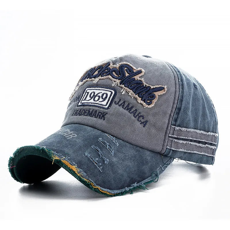 Boné Estilo Cowboy com Efeito Lavado – Modelo Rock Shark