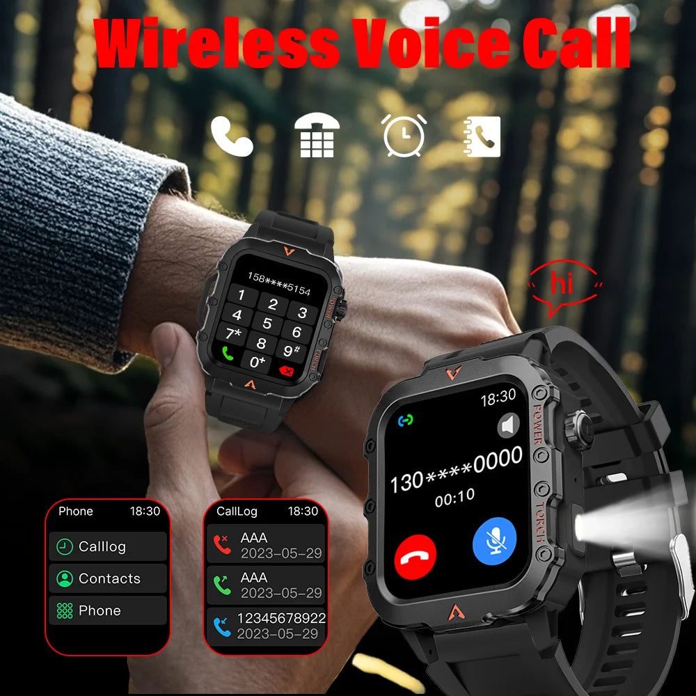 Smartwatch LAXASFIT Q11 GPS, Chamadas, Câmera e Tela HD 1,71 Tracking Fitness Monitor