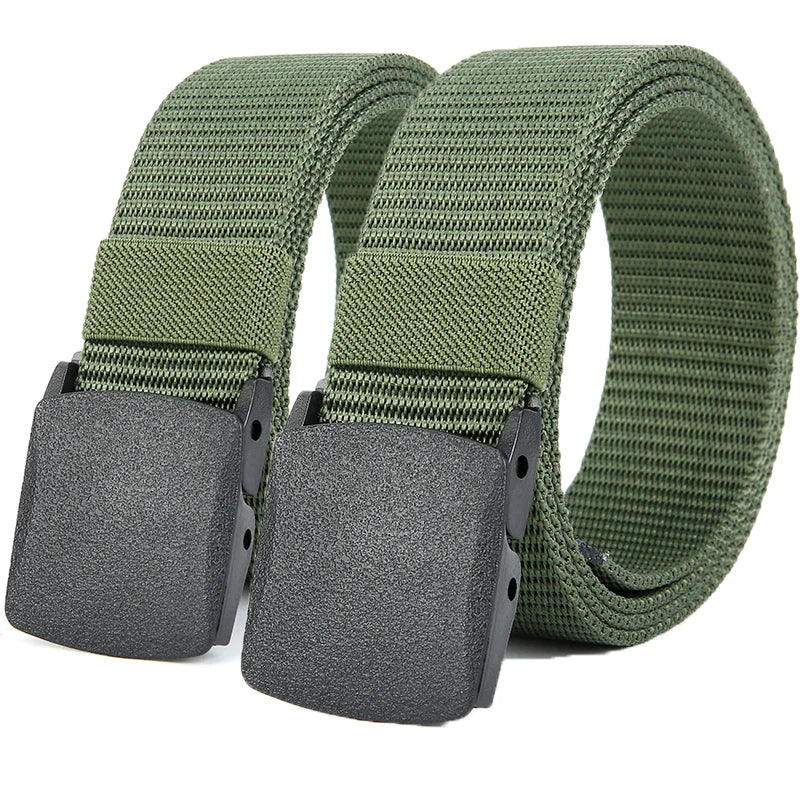 Cinto Tático Masculino de Alta Qualidade: Nylon com Fivela Automática, Multifuncional