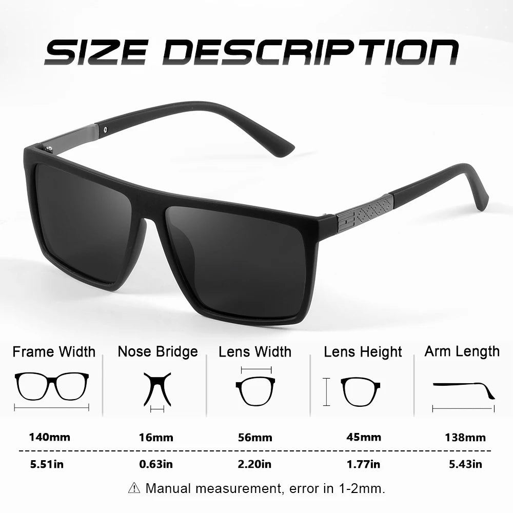 Óculos de Sol Polarizados CRIXALIS  – Estilo Vintage – Lentes Neutras Antirreflexo com Proteção UV400