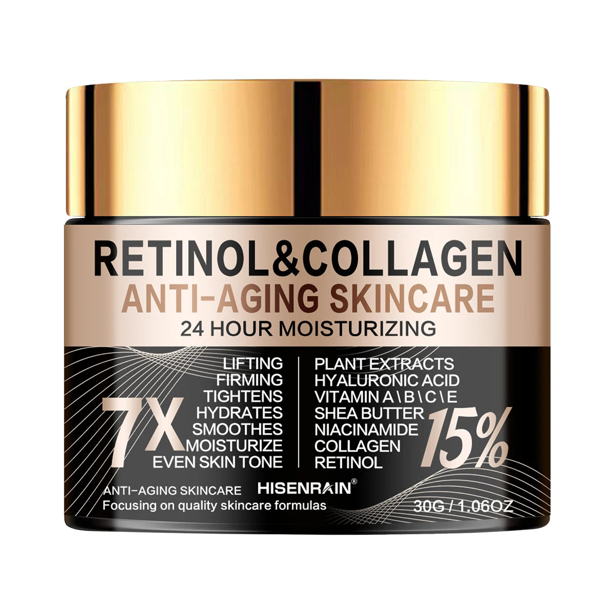 HISENRAIN Creme Facial - Hidratante Intensivo Antienvelhecimento