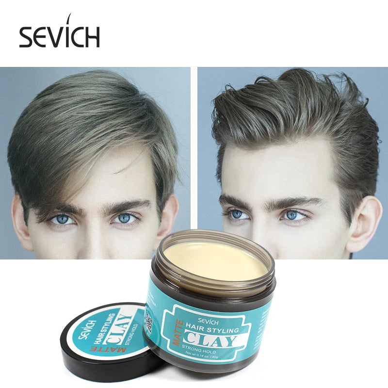 Sevich 80g – Pomada Modeladora em Argila para Homens – Fixação Forte – Acabamento Matte – Creme Modelador e Cera Refrescante