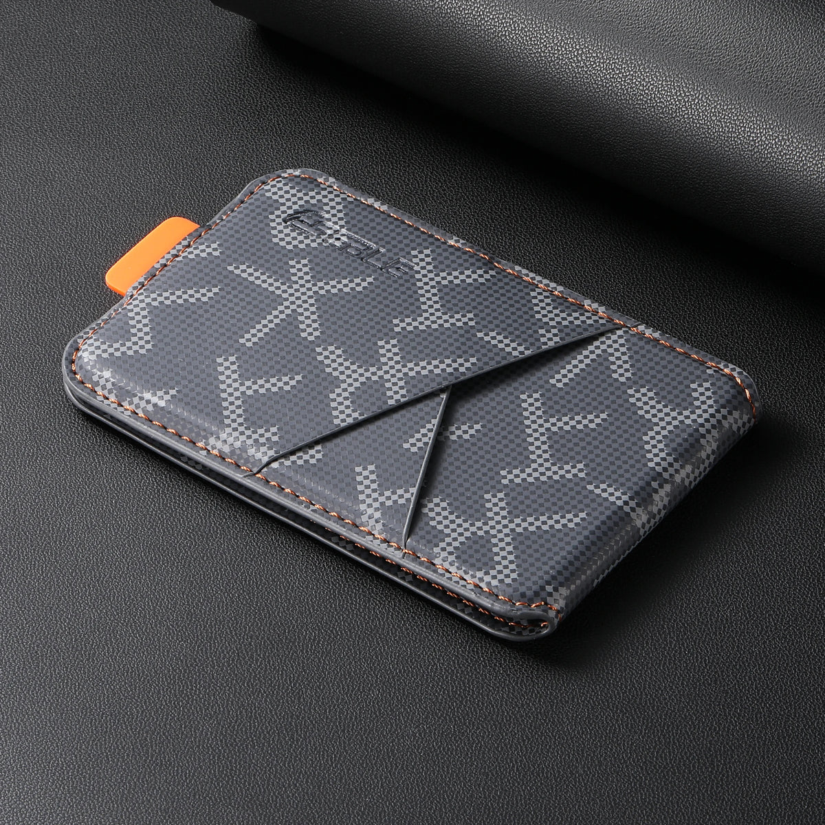 Carteira Magnética de Couro para Celular (Porta-Cartões) compatível com MagSafe para iPhone 17, 16, 15, 14, 13 e 12 (Pro, Max, Plus) – Fixação Magnética Forte