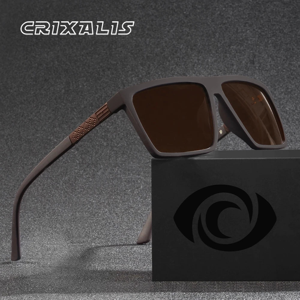 Óculos de Sol Polarizados CRIXALIS  – Estilo Vintage – Lentes Neutras Antirreflexo com Proteção UV400