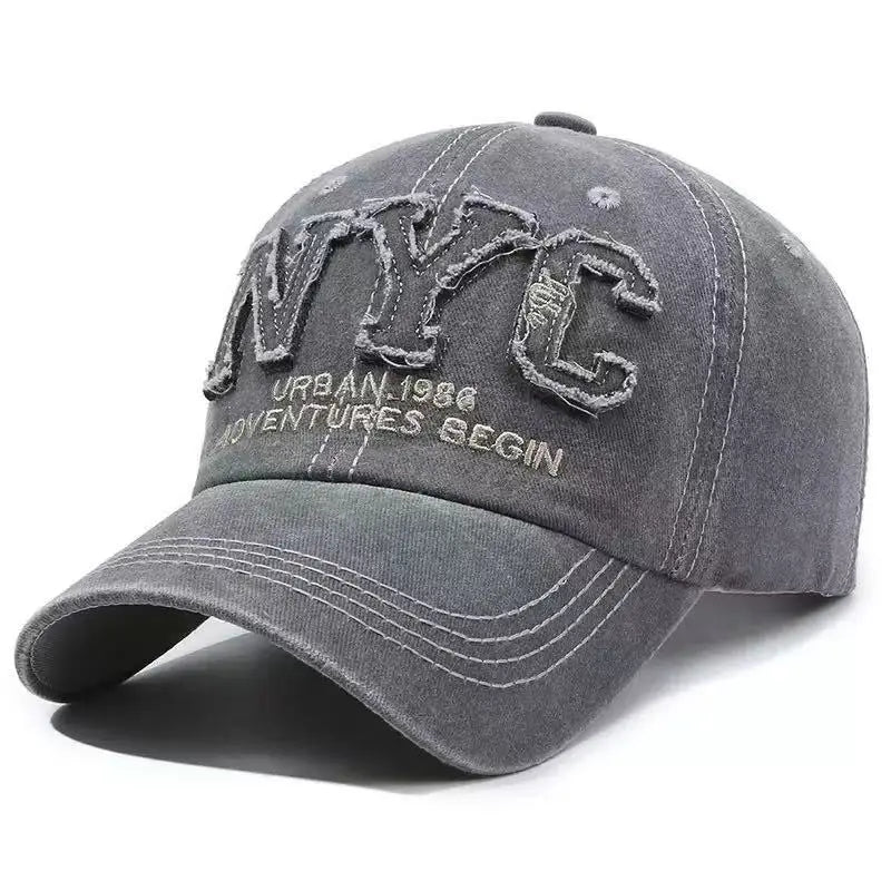 Boné Snapback de Jeans Vintage – Estilo Esportivo, Casual