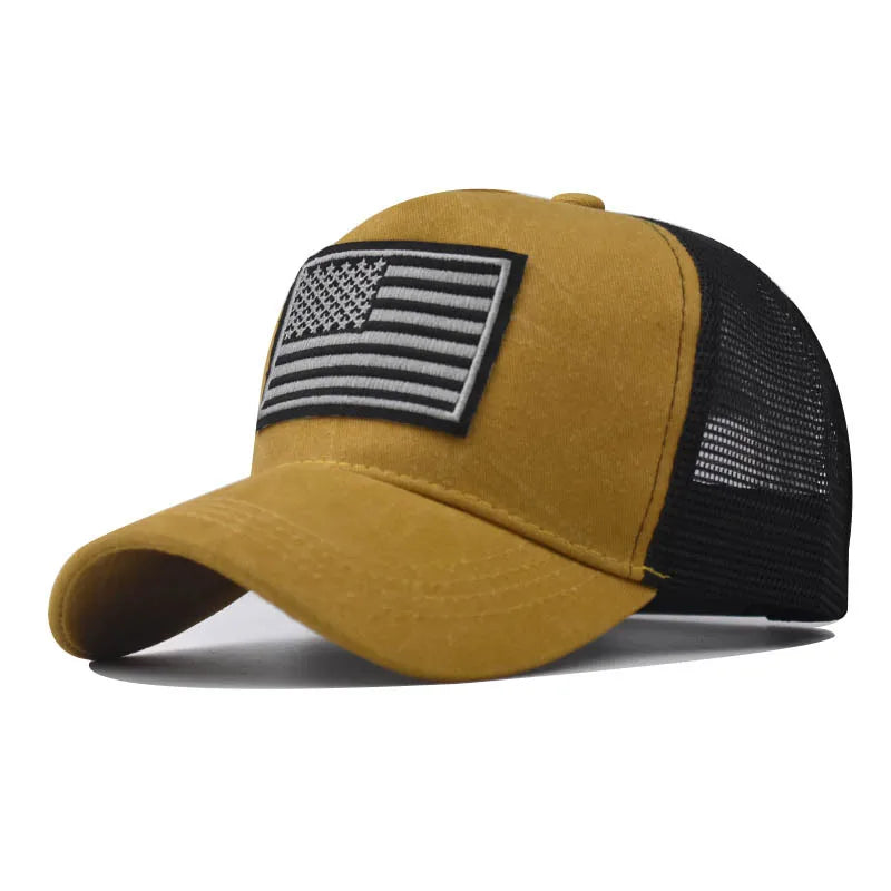 Boné de Beisebol – Estilo Hip Hop, Bandeira dos EUA