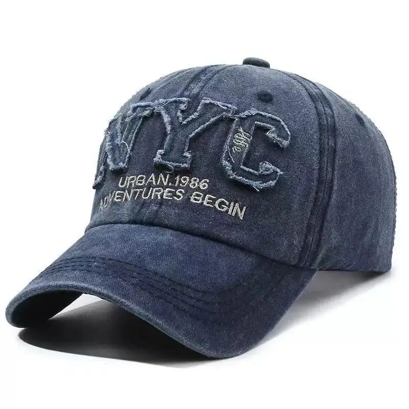 Boné Snapback de Jeans Vintage – Estilo Esportivo, Casual
