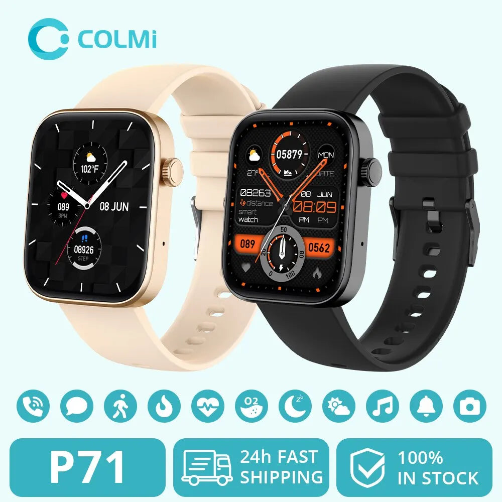 Smartwatch COLMI P71 Notificações Inteligentes