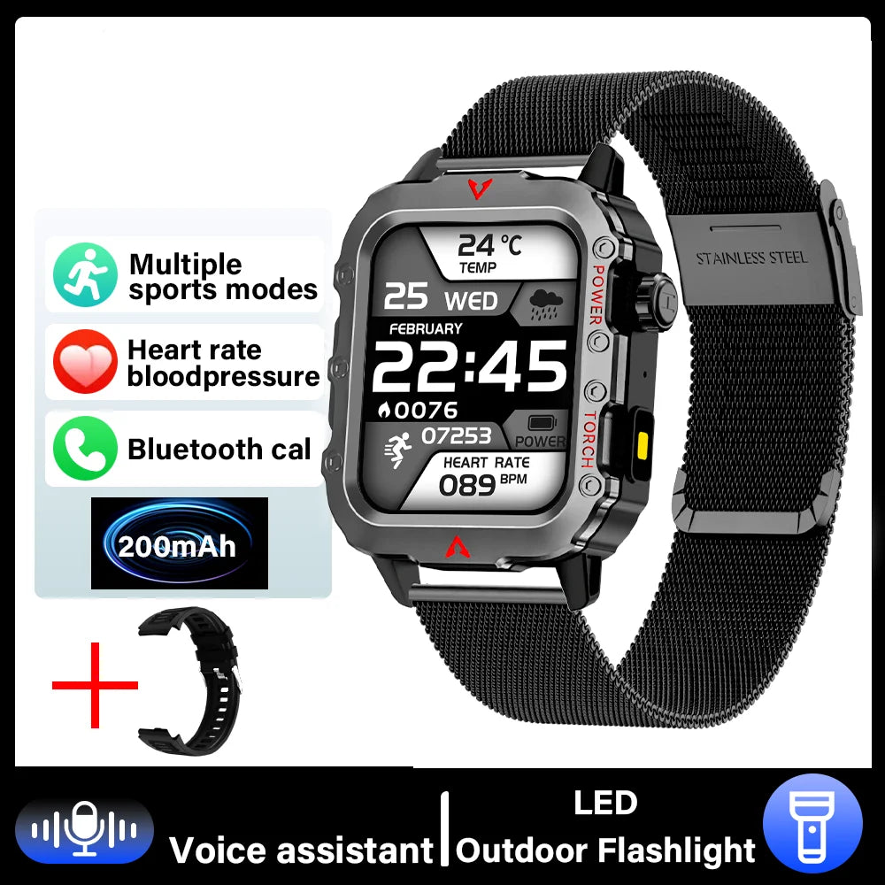 Smartwatch LAXASFIT Q11 GPS, Chamadas, Câmera e Tela HD 1,71 Tracking Fitness Monitor