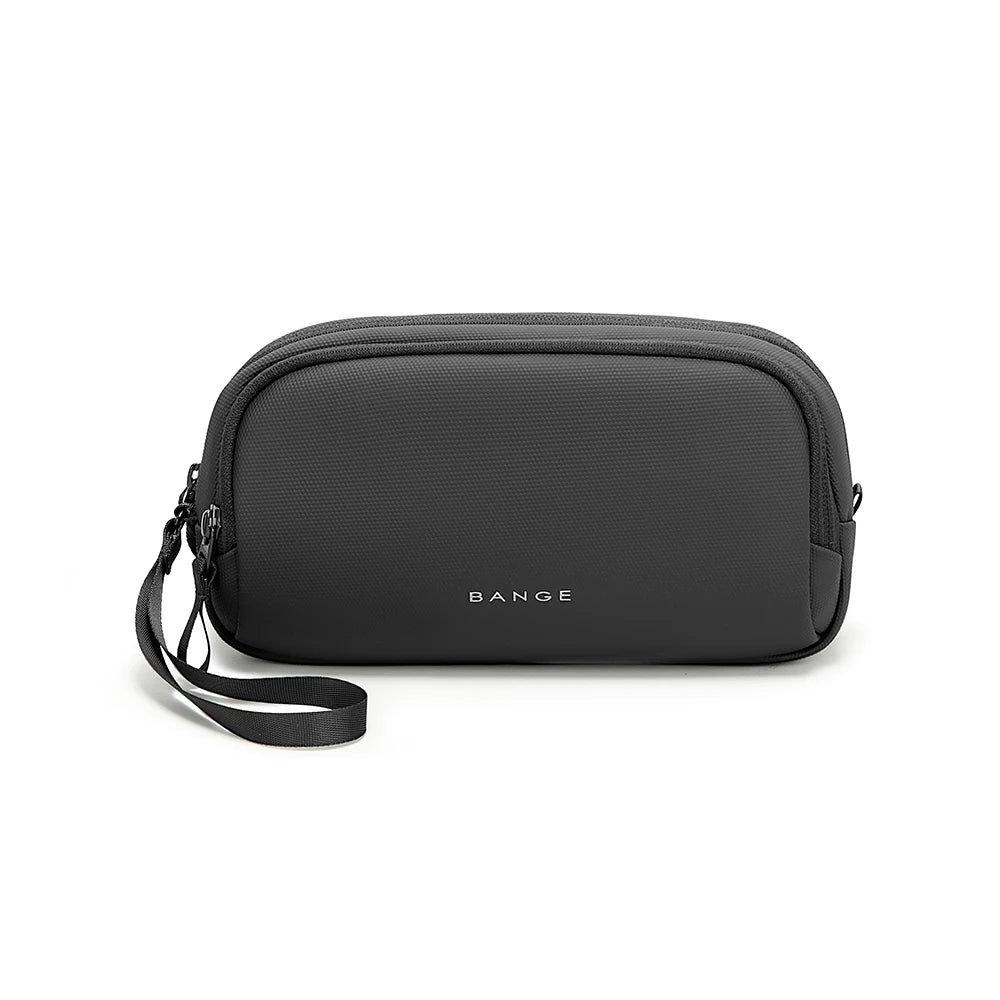 Bolsa de Mão BANGE em Poliéster, Leve e Impermeável, para Cabos e Dispositivos Digitais com Porta USB – Organizador de Viagem para Eletrônicos e Acessórios