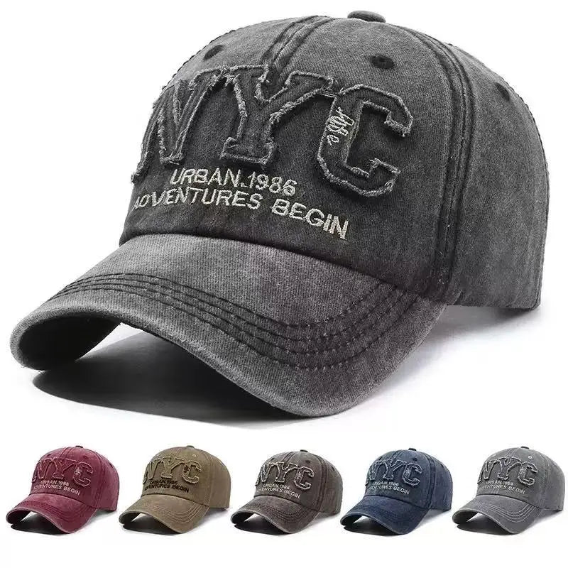 Boné Snapback de Jeans Vintage – Estilo Esportivo, Casual
