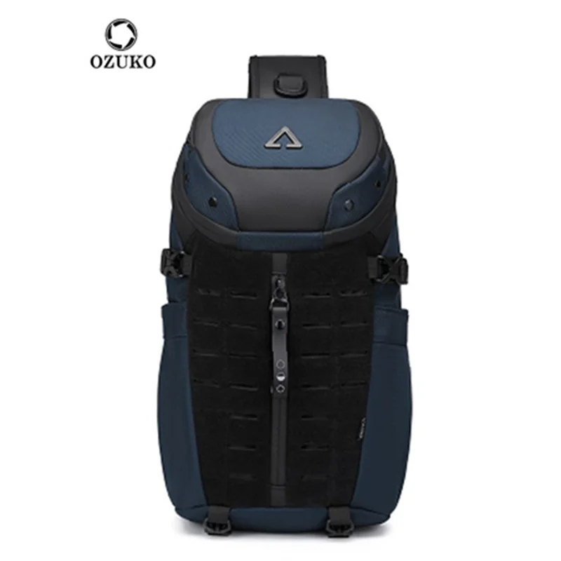 Bolsa Transversal Masculina Ozuko – Impermeável, com Porta USB, Antifurto