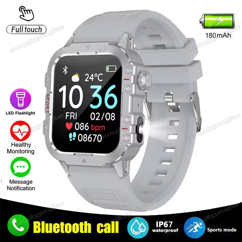 Smartwatch Militar 2026 – IP68, 5ATM, Esportivo, Monitoramento de Saúde e Fitness, Tela de 1,81"