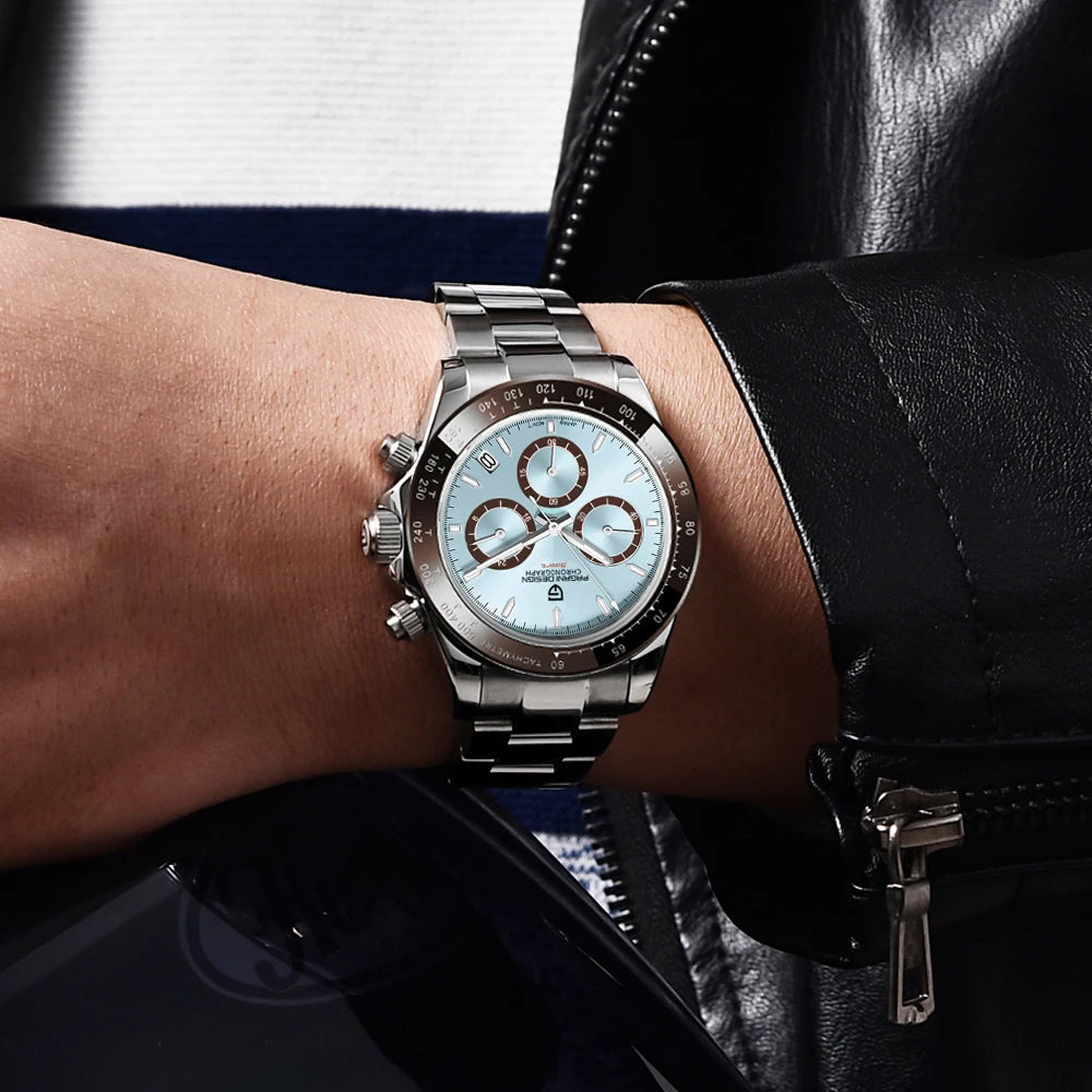 2026 New PAGANI Design Top Brand Men's Sports Quartz Watches Sapphire Stainless Steel Waterproof Chronograph Luxury Reloj Hombre