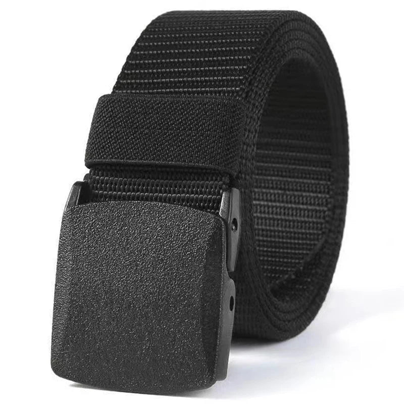 Cinto Tático Masculino de Alta Qualidade: Nylon com Fivela Automática, Multifuncional